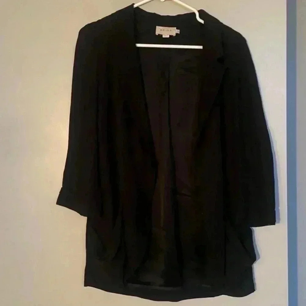 Reiss Sitara Open Front Blazer in Black Size XS